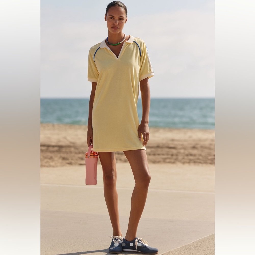 Anthropologie AJ Club Med Short Sleeve Mini Dress - Size XS